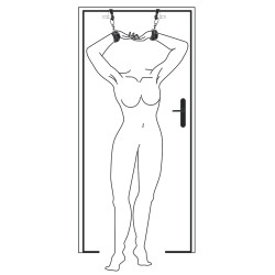 EasyToys Fetish Collection Menottes pour porte Door Jam Simili